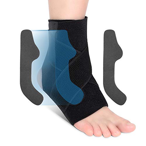 Tobillera para Tendinitis, Tobillera para Esguince, Tobillera Estabilizadora con Correa de Compresión para la Estabilidad, Alivio del Dolor de Tobillo y Prevención de Lesiones, 1 Pieza