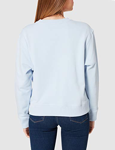 Tommy Hilfiger Relaxed T Box C-NK Sweatshirt LS Sudadera, Azul Breezy, XS para Mujer