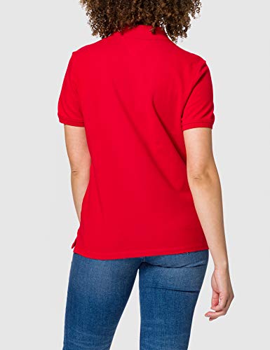 Tommy Hilfiger Tjw Slim Polo Camiseta, Rojo (Deep Crimson), L para Mujer