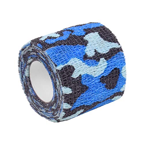 TONGXU 10 Rollos Vendaje Autoadhesivo Elástico No Tejido Tape Cinta Deportiva Fijación Vendajes de Camuflaje 5cm x 4,5m