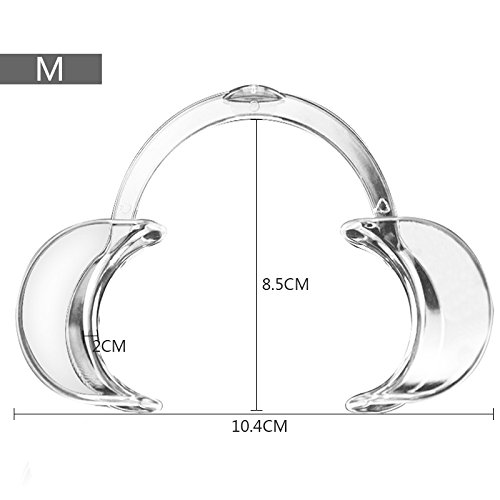 TOOGOO 3pcs autoclave Dental dientes blanqueamiento labio y mejilla Retractor dentista abrebocas repeticion uso, M