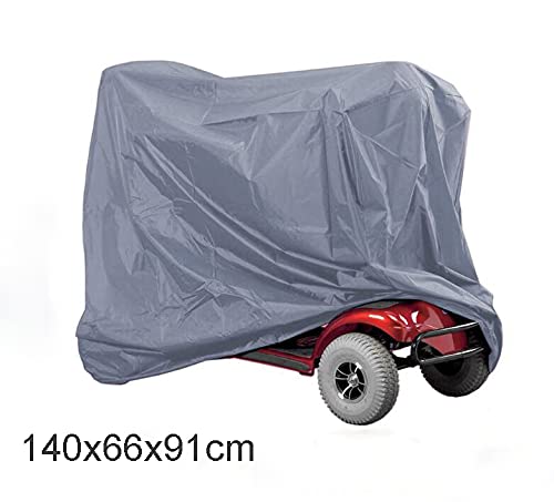 TOTMOX Funda para Scooter de Movilidad, Fundas para Almacenamiento de Scooter Funda Protectora para Evitar la Lluvia, el Sol UV, para la Mayoría de los Scooters para Discapacitados (140x66x91cm)