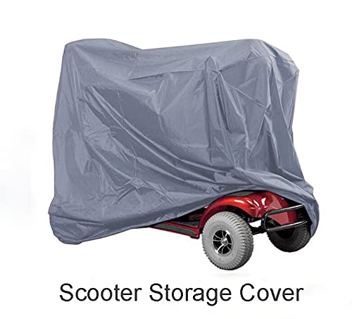 TOTMOX Funda para Scooter de Movilidad, Fundas para Almacenamiento de Scooter Funda Protectora para Evitar la Lluvia, el Sol UV, para la Mayoría de los Scooters para Discapacitados (140x66x91cm)