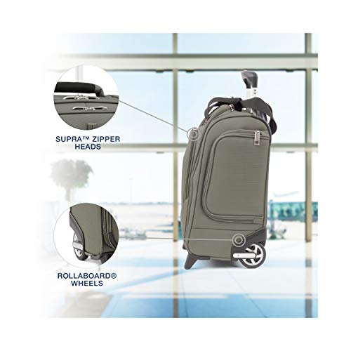 Travelpro Maxlite 5 Maleta Cabina 2 Ruedas Cabe Bajo Asiento de Avión 37x44x22 cm Blanda, Ultraligera y Resistente con Candado TSA 26 Litros Equipaje Pequeño de Viaje Avión Color Verde Garantía 5 Años