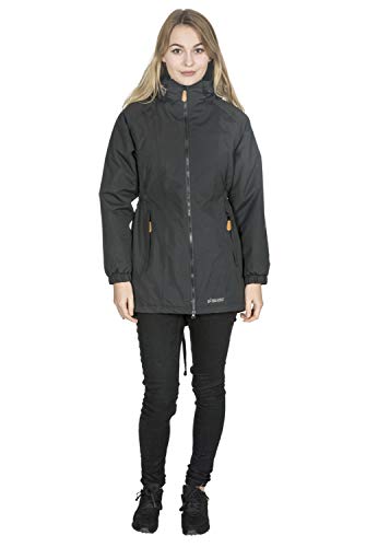 Trespass Chaqueta impermeable cálida para mujer con capucha extraíble