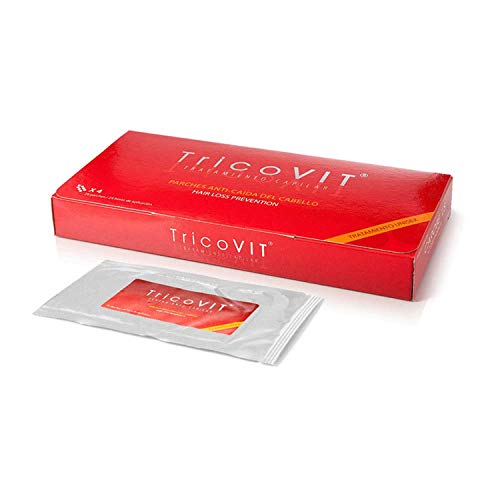 TricoVIT Anticaída – Parches Anticaída, Tratamiento Capilar Anticaída con L-Cisteína, Regenerar Cuero Cabelludo, Aumenta la Densidad de tu Cabello, Hombre y Mujer (28 Parches)