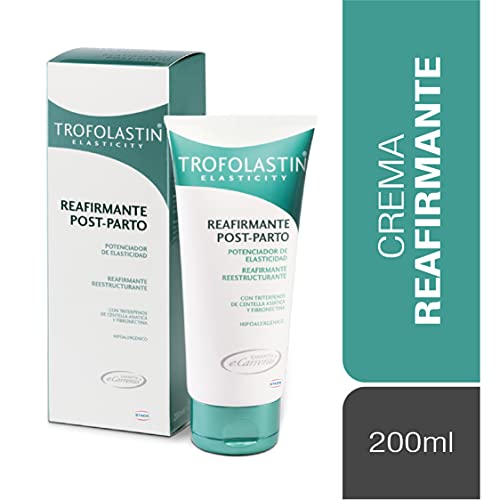 Trofolastin - Crema Reafirmante Post Parto, Reafirmante y Reestructurante - 200 ml, Blanco