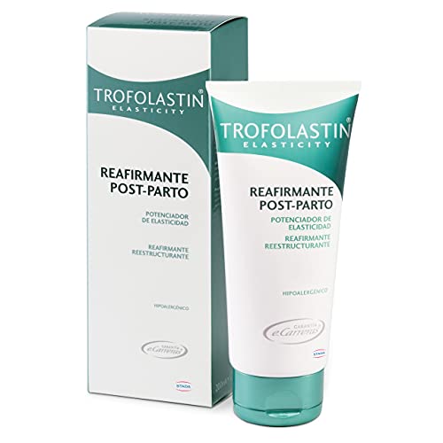 Trofolastin - Crema Reafirmante Post Parto, Reafirmante y Reestructurante - 200 ml, Blanco