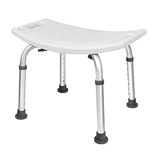 UISEBRT Taburete de ducha de altura regulable 38 – 53 cm, 136 kg, silla de ducha para personas mayores, niños, personas con discapacidad (taburete de ducha regulable en altura – 2)