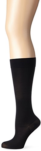 Ulla Popken Stützkniestrumpf, Calcetines Hasta la Rodilla para Mujer, Negro (Schwarz 10), 39-42