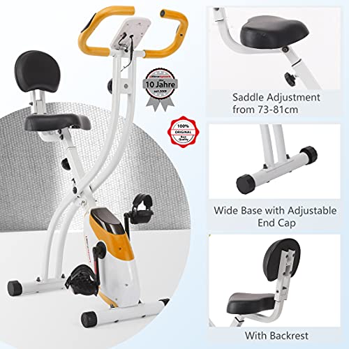 Ultrasport Bicicleta de ejercicio avanzada unisex F-Bike, pantalla LCD, entrenador doméstico plegable, bicicleta de fitness (el diseño puede variar)