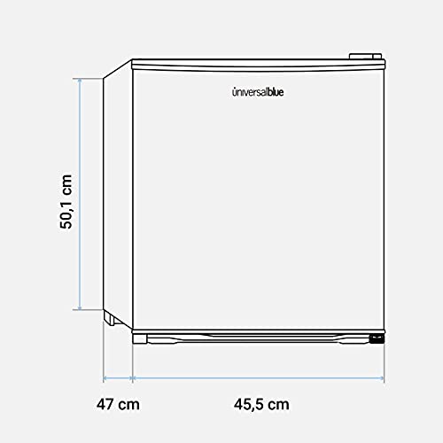 UNIVERSALBLUE | Mini Bar | Frigorífico pequeño 48L | Nevera eléctrica | Congelador Minibar Blanco