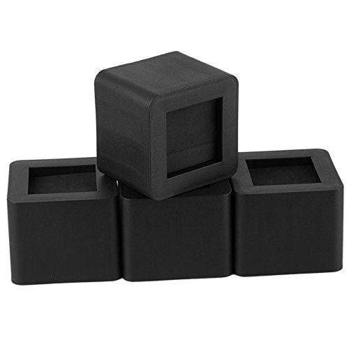 Uping Elevador de Muebles, Elevadores Ajustables para Camas, Mesas o Mobiliario, Agregue Altura de 8,5CM (4 pack, negro)