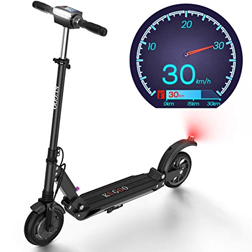 urbetter Patinete Eléctrico Scooter Plegable E-Scooter Batería 350W Manillar Ajustable Freno Pie de Apoyo Juventud Adultos, 30Km Alcance Carga 120kg - S1 (a Negro)