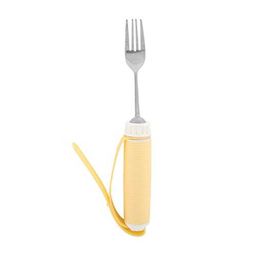 Utensilio adaptable Ayudas para comer Cuchara Tenedor Fácil agarre Ayuda para artritis Cubiertos para Parkinson Pacientes discapacitados Productos de asistencia para ancianos(tenedor)