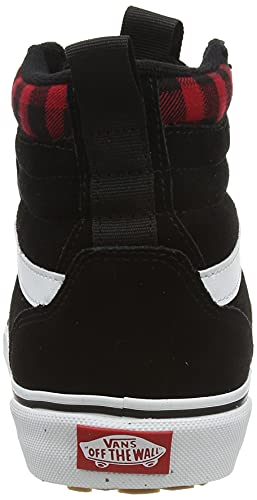 Vans Filmore Hi Vansguard, Zapatillas Hombre, Suede Black Red Plaid, 42.5 EU