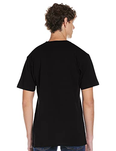 Vans Herren Left Chest Logo Tee T-Shirt, Schwarz (Black White Grey Melange), Large