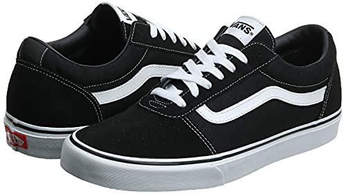 Vans Ward Suede/Canvas, Zapatillas Hombre, Negro (Black/White Car), 41 EU