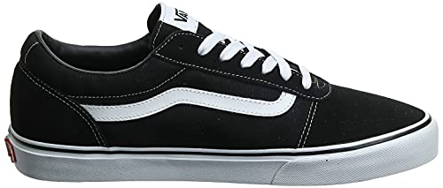 Vans Ward Suede/Canvas, Zapatillas Hombre, Negro (Black/White Car), 41 EU