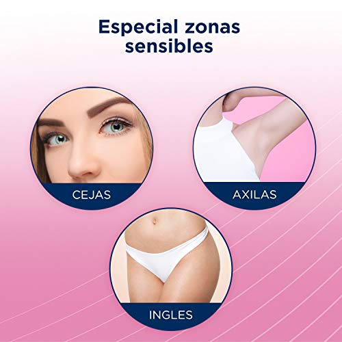 Veet Sensitive Precision - Recortador Eléctrico Depilador Mujer Zonas Sensibles, Bikini, Facial y Axilas, Blanco