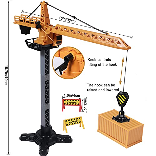 Vehiculos Construccion Juguete Niños con Tapete Grua Excavadora Hormigonera Camión Carretilla Elevadora Camión Juguete Vehículos de Construcción Camión Juguete Navidad Cumpleaño Regalo para Niños