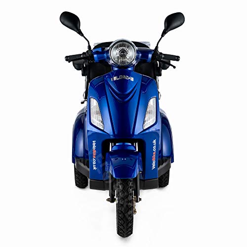 VELECO ZT15 Scooter Eléctrico de 3 Ruedas Mayores Minusvalido 900W Azul