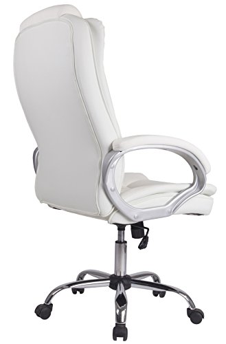 Venta Stock Confort 2 - Sillón de Oficina elevable y reclinable, Piel sintética, Color Blanco