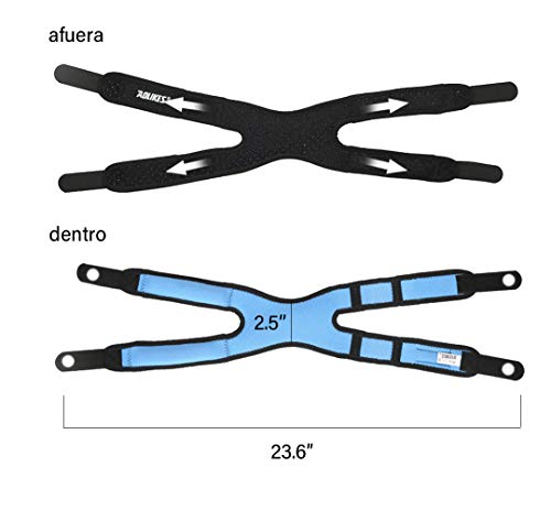 Vintree Rodilla Protector Rodillera de Apoyo Ajustable Correa Rotuliana de Silicona Transpirable Estabilizador de Rótula Rodillera para reforzar la rótula con Correas Ajustables para Correr