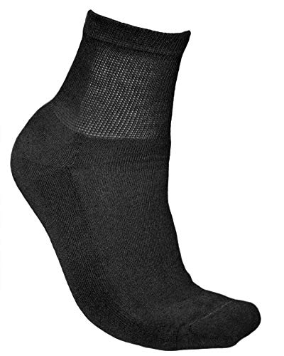 vitsocks Calcetines Anchos Acolchados Diabéticos Hombre (3 PARES) Pies Cansados Doloridos, negro, 42-43