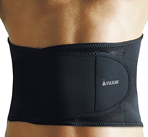 Vulkan Tensión Dinámica Faja Lumbar Ligera, Unisex_Adulto, Negro, M