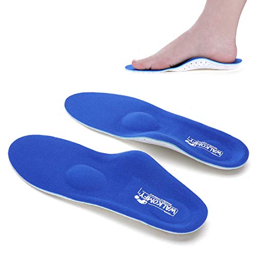 Walkomfy Plantillas Ortopedicas con Soporte de Arco y Talone, Arch Support Insole para Pie Cavo, Fascitis Plantar, Pronador, Pie Plano, Pie Valgo, Supinador, Dolor en Metatarso, para Deporte Trabajo