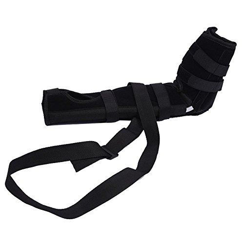 WANGXN Codo Fijación Ortesis órtesis Brazo muñeca Miembro Superior Férula Fijador de flexión, Black, M(Body Height 1.65-1.75cm)