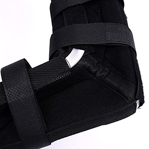 WANGXN Codo Fijación Ortesis órtesis Brazo muñeca Miembro Superior Férula Fijador de flexión, Black, M(Body Height 1.65-1.75cm)