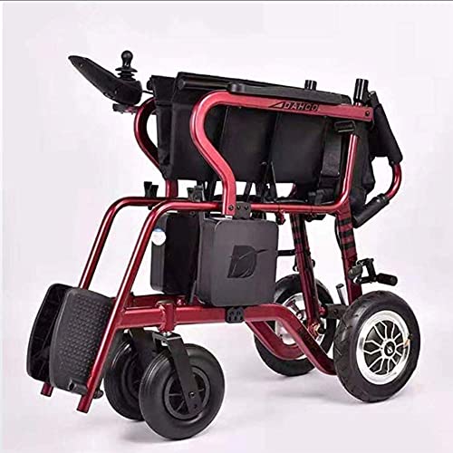 WBJLG Sillas de Ruedas Ligero Plegable Aleación de Aluminio Inteligente Automático Anciano Discapacitado Scooter fácil de Llevar