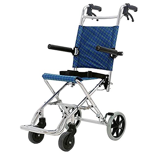 WBJLG sillas de Ruedas Silla de Ruedas portátil Scooter Silla de Ruedas Plegable Silla de Ruedas para Personas Mayores Los Aviones Pueden soportar Cien kilogramos para Personas con Movilidad reduc