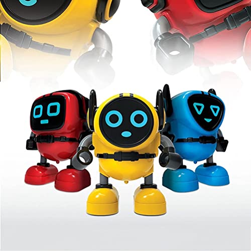 WBTY DIY Robot Gyro Toy Mini Robot Pull Back Inercia Spinning Top Puzzle Robot Educación Temprana Juguete Niños El Brazo Puede Moverse Paseo Niños Niños Niños Regalos De Cumpleaños