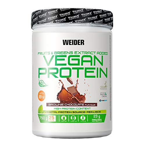 Weider Proteína Vegana, Sabor Brownie Chocolate - 750 g