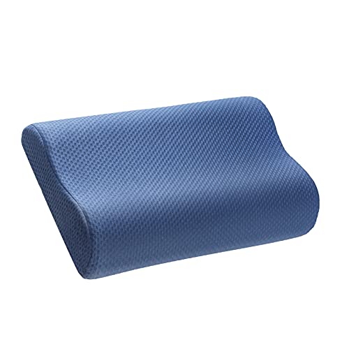 Wemk Almohada Cervical, Almohada Viscoelastica para Reducir Dolores Cervicales, Almohada Ergonómica para Dormir en Diferentes Posturas (Lado, Espalda o Estómago) - con Funda Extraíble y Lavable