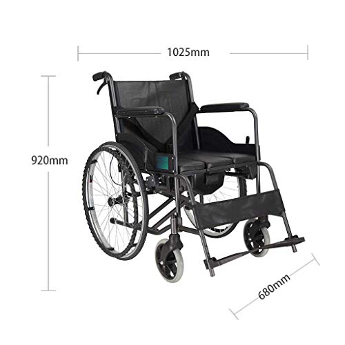 Wheel Silla de Ruedas bariátrica Extra Ancha, un Andador Ligero y Plegable de Cuatro Ruedas, para Uso en automóviles y baúles, con una Capacidad de Carga de 100 kg, portátil