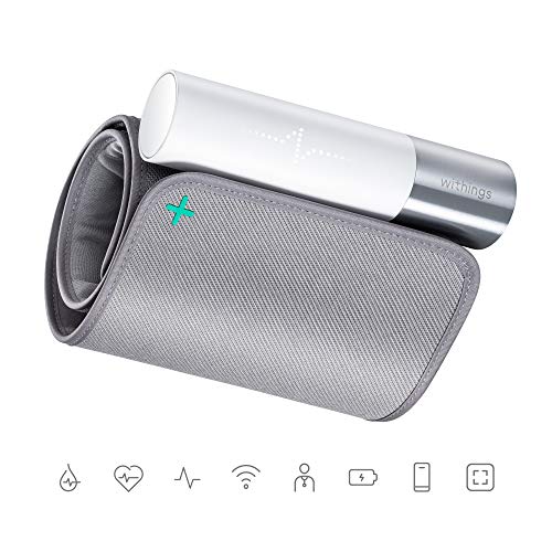 Withings Bpm Core - Tensiómetro inteligente con Electrocardiograma y Estetoscopio digital, Gris