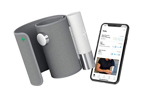 Withings Bpm Core - Tensiómetro inteligente con Electrocardiograma y Estetoscopio digital, Gris