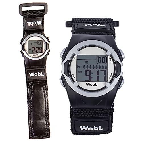 WobL - NEGRO 8 Alarm Reloj Recordatorio Vibratorio