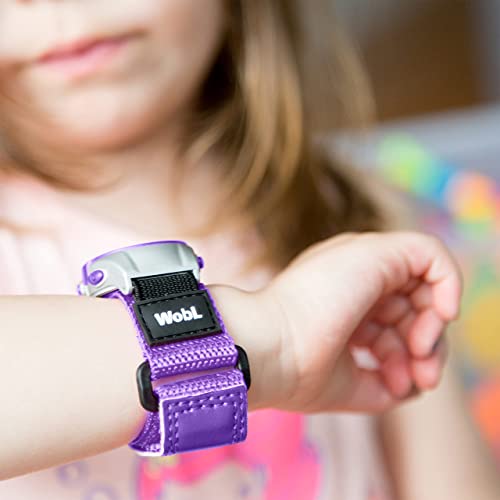 WobL Watch Morado - Reloj con 8 alarmas o vibraciones, recordatorio, para controlar el paso de ir al baño con WC