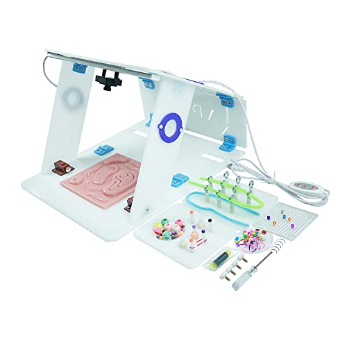 WRQ Médico Acero Inoxidable, Simulación Laparoscópica, Instrumentos Entrenamiento, Fórceps Porta Agujas, Equipo Educativo