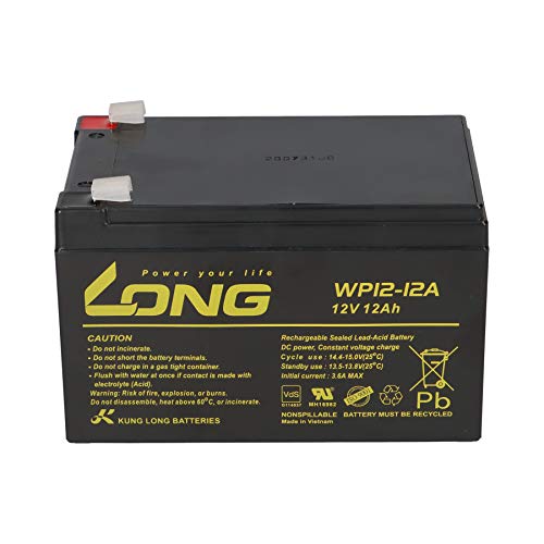 WSB Battery Batería de plomo WP12-12A 12V 12Ah Lead-Acid compatible LC-RA1212PG, LC-RA1212PG1, Exide Powerfit S312/12S, NP12-12, FG21202, NP12-12-WT, MP12-12B, 6-FM-12, 6-DZM-12 .