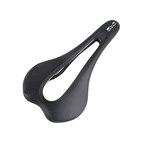 wuwu Fibra de Carbono ultraligidos Italia SLR Silla de Bicicleta de Carbono Completo MTB Carretera Bike Racing Cycling Sillín Negro Hollow Selle Asiento Abierto (Color : Black)