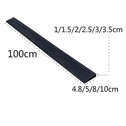 WXJ Rampas de Acera de Goma Maciza Cortables de 1-3,5 Cm de Altura, Rampa de Umbral Portátil de Alta Resistencia para Entrada, Muelle de Carga, Acera, Automóvil, Scooter, Bicicleta