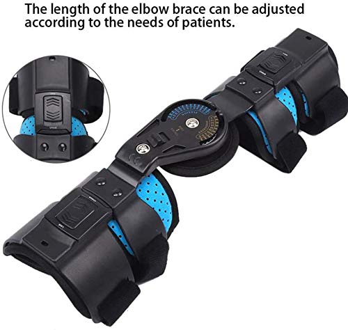 WXking Ortesis de antebrazo Ajustable con bisagras para Hombro, Brazo, férula, Protector de inmovilizador de Fractura de Codo para Codo de tenista, Artritis, Longitud de lesión Deportiva, ángulo