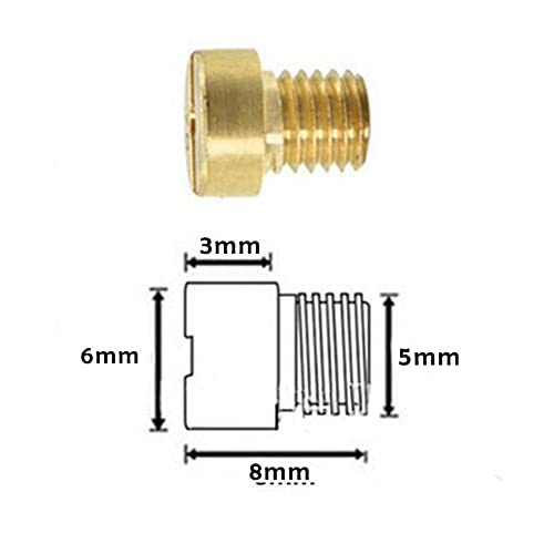 WYN Paquete de 25 5 mm Jet Principal 55-115 M5 for DELL/ORTO Carburetor Vergaser S/ha SH/BC SH/b Accesorios for automóviles y Motocicletas.