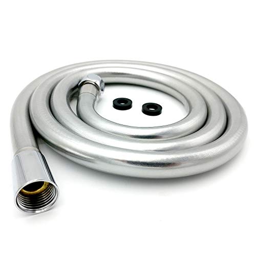 Xcel Home SH150-SIL Wras-Manguera de Ducha Flexible con Conector sólido (SNL), cromado